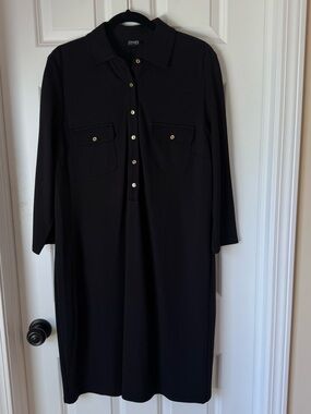 Jones New York Midi Sheath Dress‎ - Black - Size 12 - NWOT